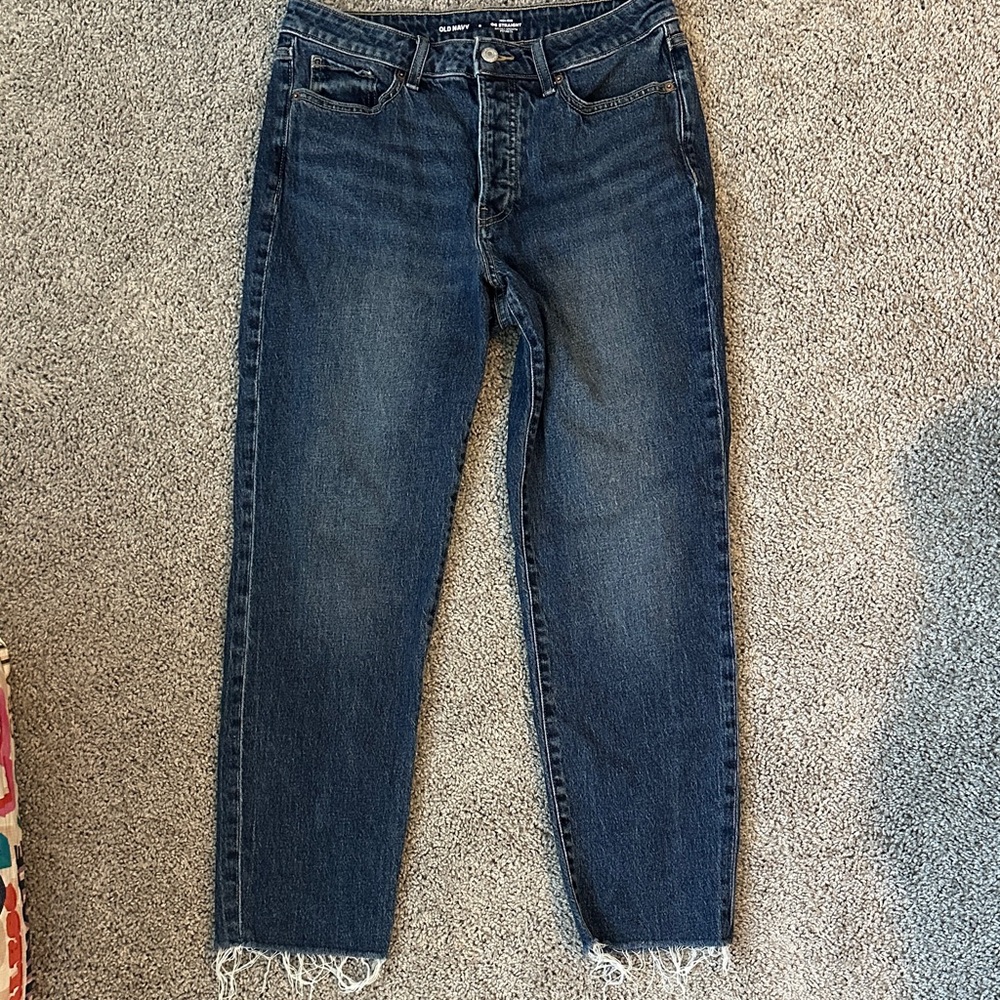 Old Navy Dark Blue Straight Leg Jeans